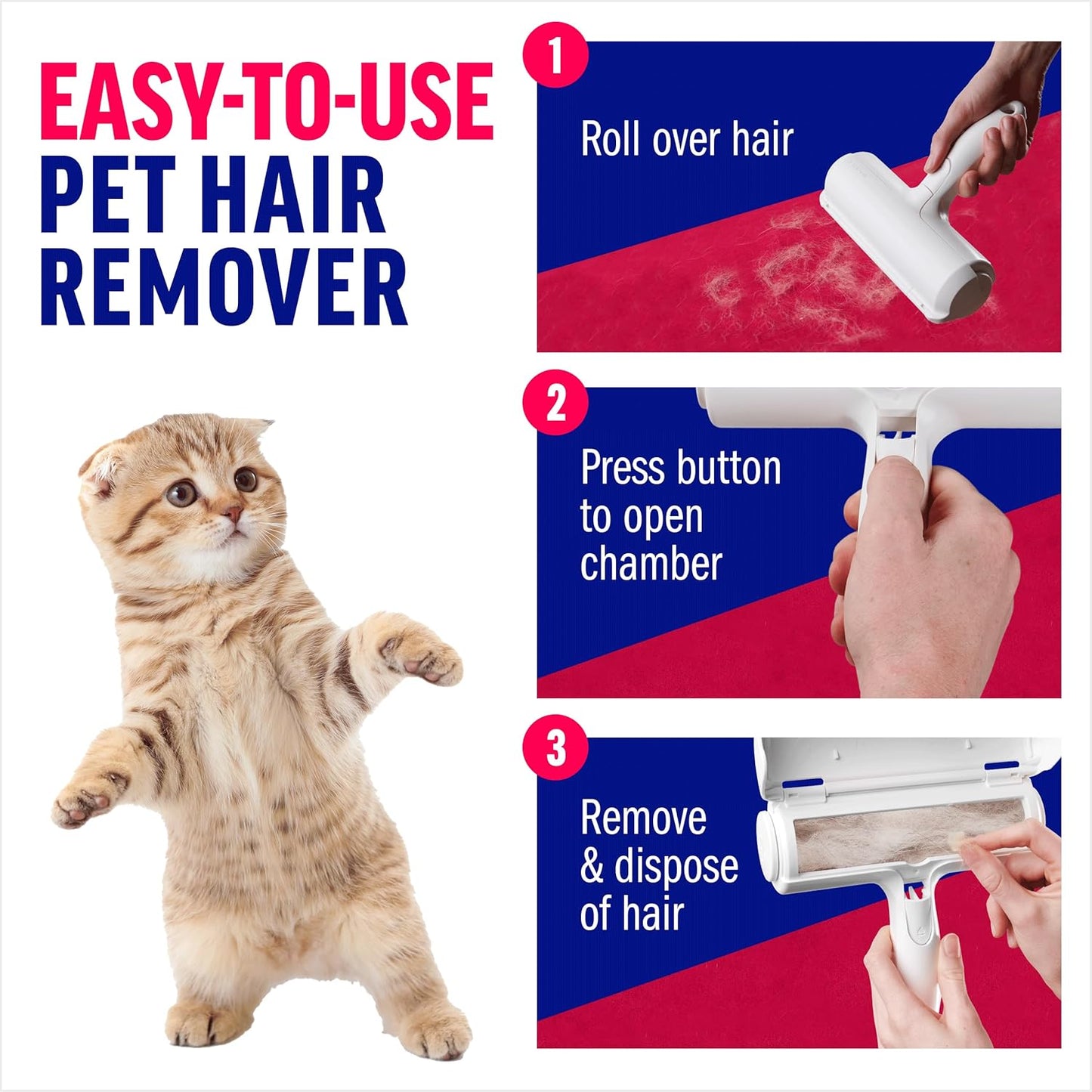 Reusable Electrostatic Pet Hair Roller