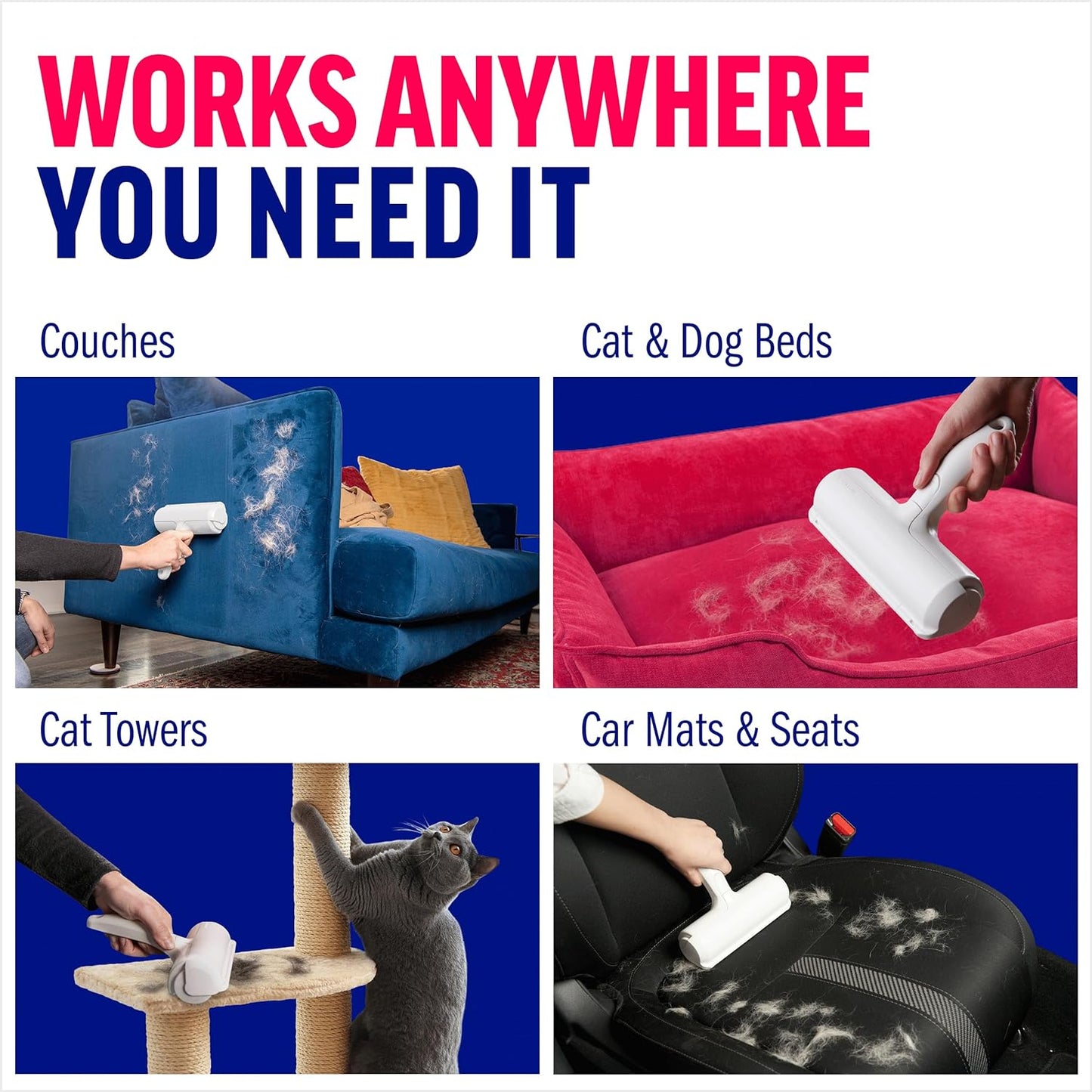 Reusable Electrostatic Pet Hair Roller